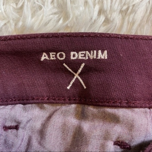 American Eagle Hi Rise Shortie Purple Denim Jean Shorts - Picture 7 of 7
